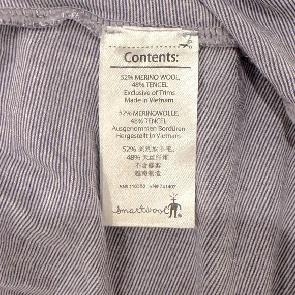 Smartwool thermal layer stripe purple M women’s - Picture 3 of 5